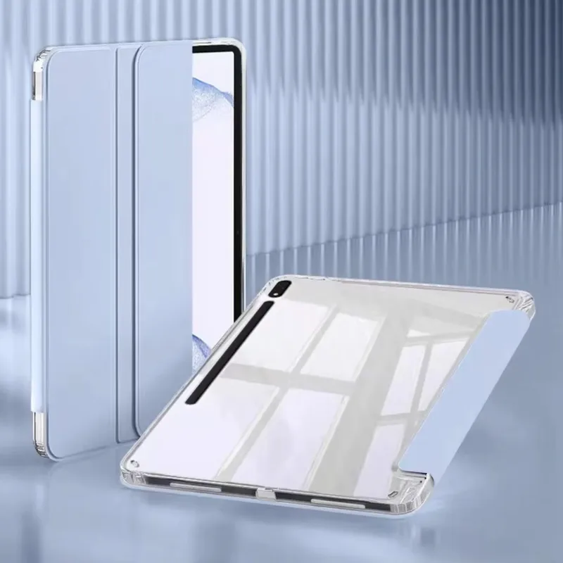 Etui Clear Pencil Galaxy Tab S9 FE S10 FE - Niebieski