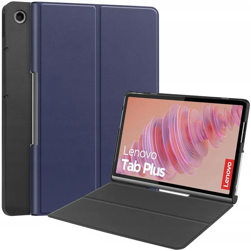 Etui Smart Z Klapką Do Lenovo Tab Plus 11 Granatowe - Granatowy