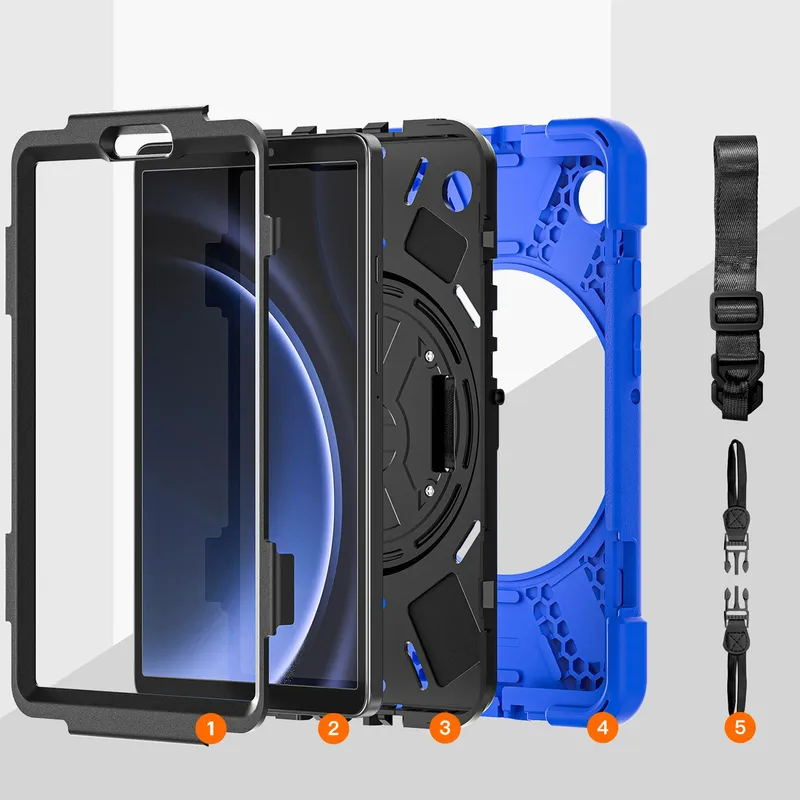 Etui Pancerne Shockproof Do SAMSUNG Galaxy Tab A9 8.7 2023 - Niebieskie