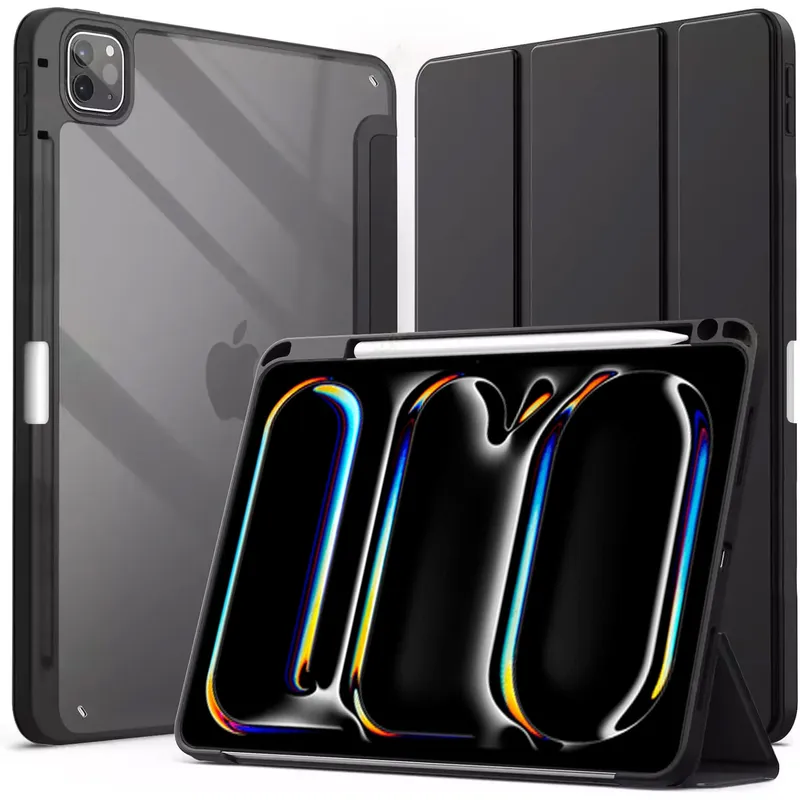 Etui Crystal Pencil Do IPad Pro 13 Gen 5 A2925 A2926 A3007 - Czarne