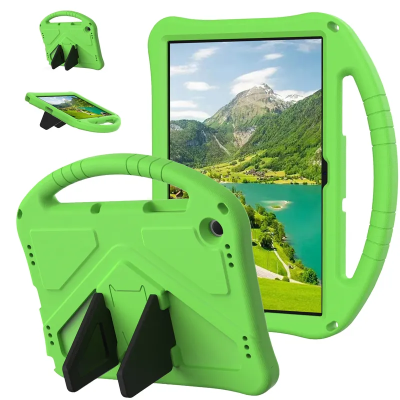 Etui Galaxy Tab A11+ A9+ 10.9 FunColor Pancerne Ochronne - Zielony
