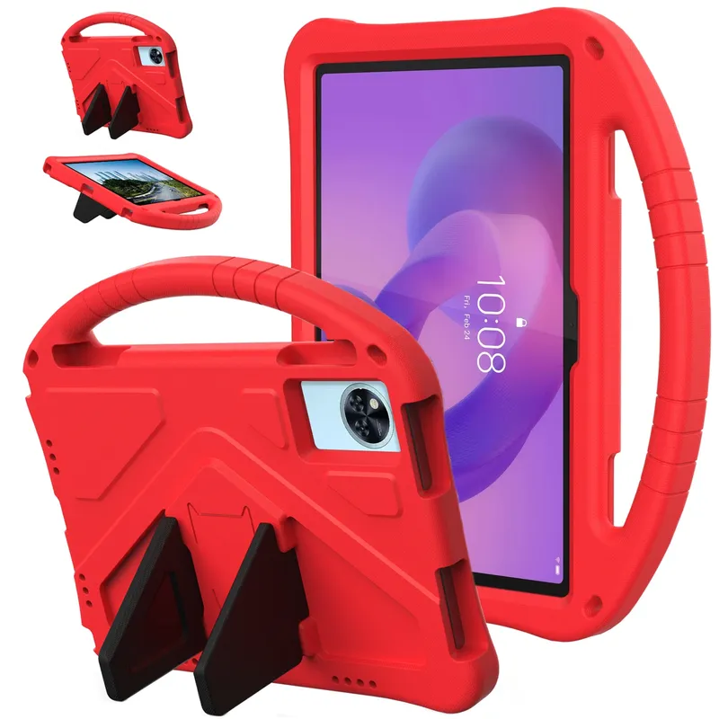 Etui Ochronne FunColor Do Lenovo Idea Tab 11 Z Podstawką - Czerwone