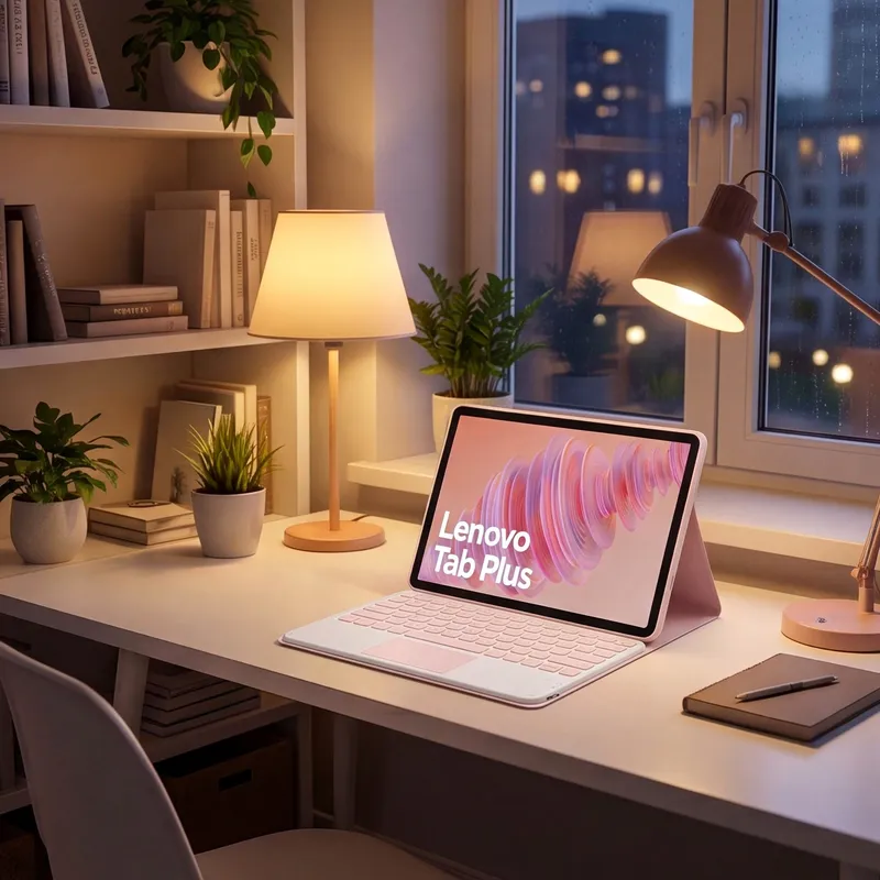 Etui Z Klawiaturą Bluetooth Do Lenovo Tab Plus 11.5 TB351FU - Różowy