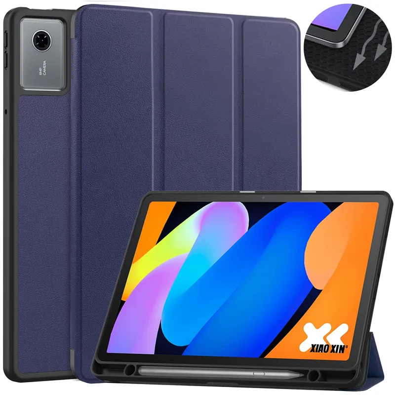 Etui Z Uchwytem Na Rysik Do Lenovo IdeaTab 11 TB336FU - Granatowe