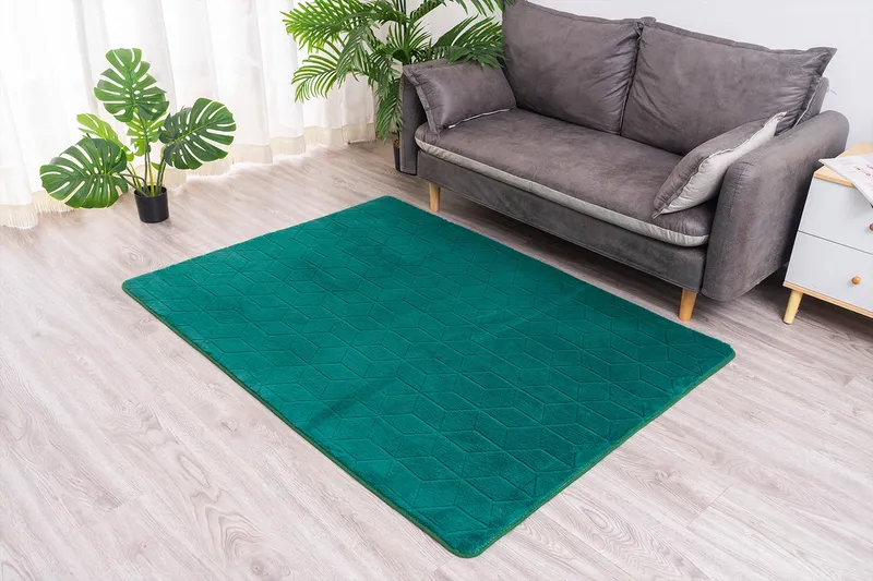 Dywan Rabbit 170x120 cm Miękki Do Salonu I Sypialni - Zielony
