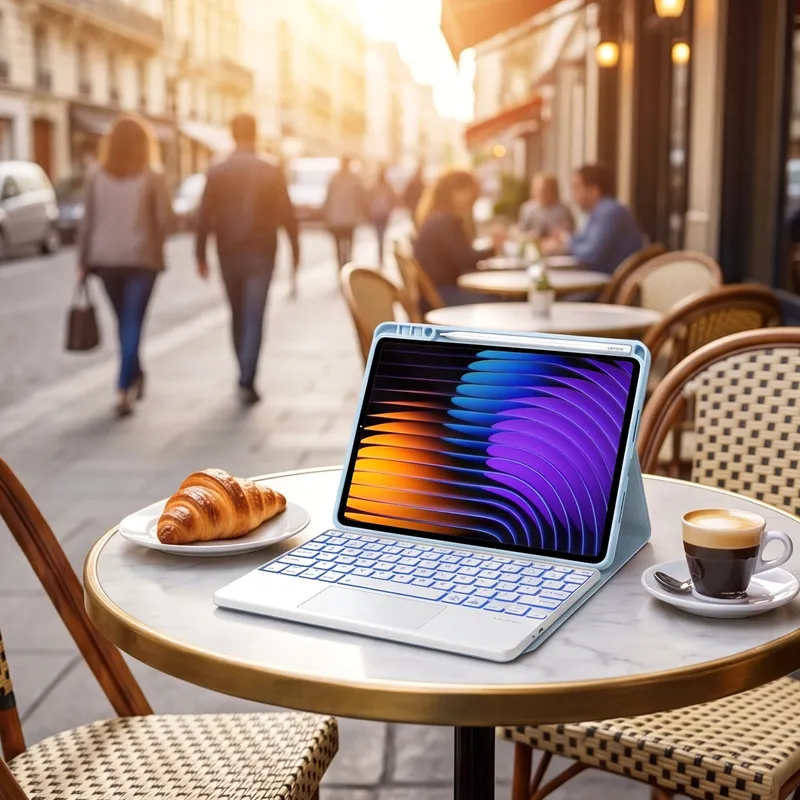Etui Z Klawiaturą Do XIAOMI Pad 7/7 Pro 11.2" - Niebieskie