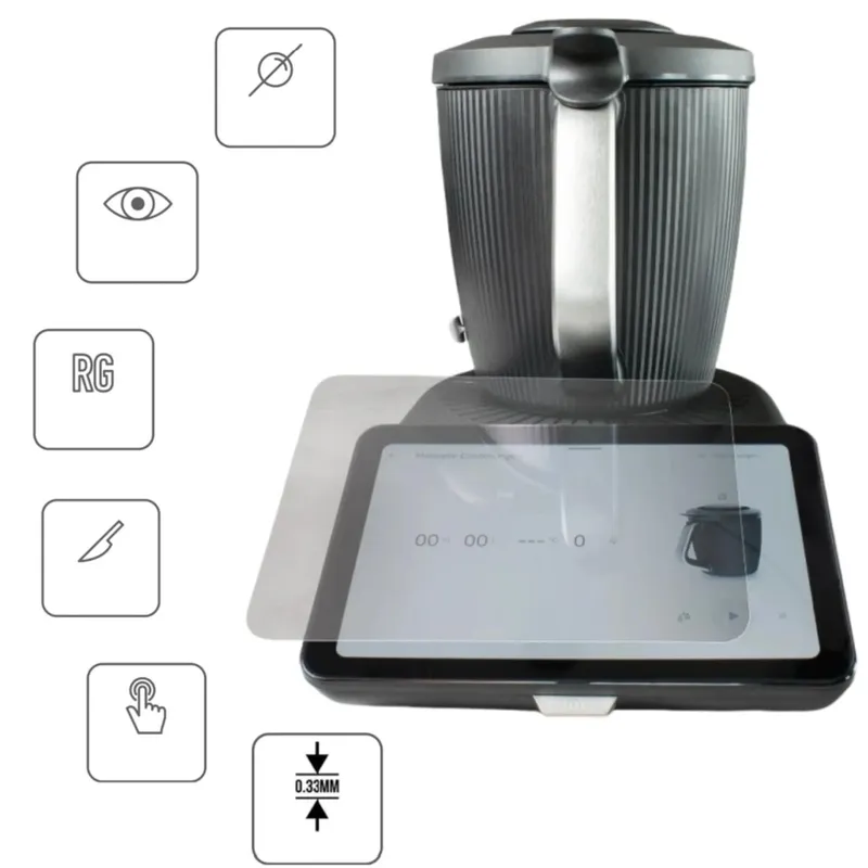 Szkło Hartowane Do Thermomix TM7 9H Ochronne Na Wyświetlacz - Bezbarwne