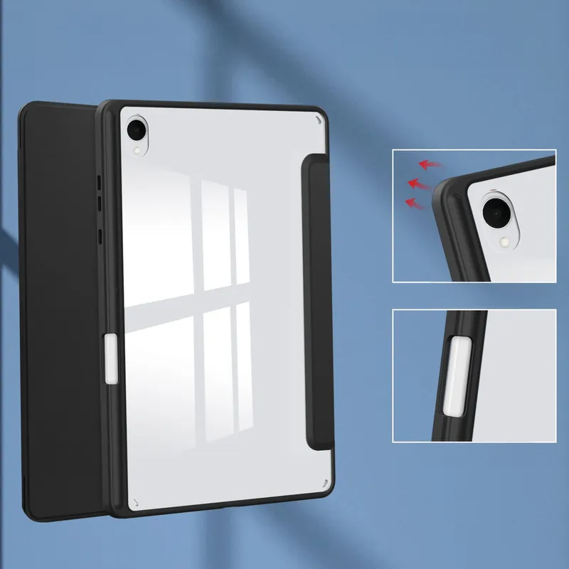 Etui Clear Pencil Do SAMSUNG Galaxy Tab S11 11 SM SMX736 - Czarne