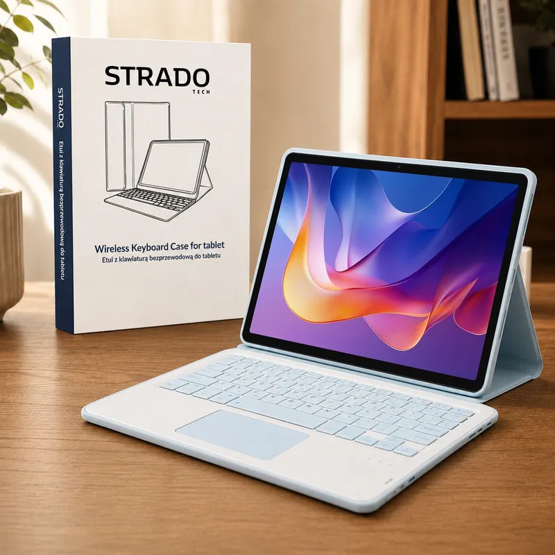 Etui Klawiatura Do Redmi Pad 2 11" 2025 Z Touchpadem - Niebieski