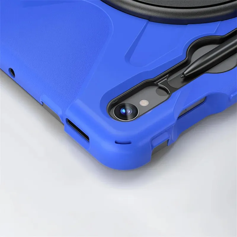 Etui Armor Do Galaxy Tab S9/S10 FE 10 9" Z Uchwytem - Granatowe