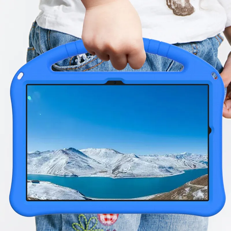 Etui Galaxy Tab A11+ A9+ 10.9 2025 2023 Pancerne Z Podstawką - Niebieski