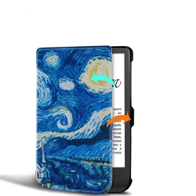 Etui Graficzne Do Pocketbook Touch Lux 4/5 627/616/628 - Wielokolorowe
