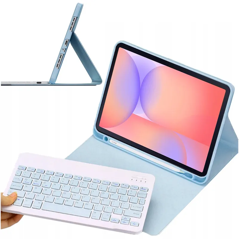 Etui Z Klawiaturą Do Galaxy Tab S10 Lite 10.9 SM-X406 SM-X400 - Niebieski
