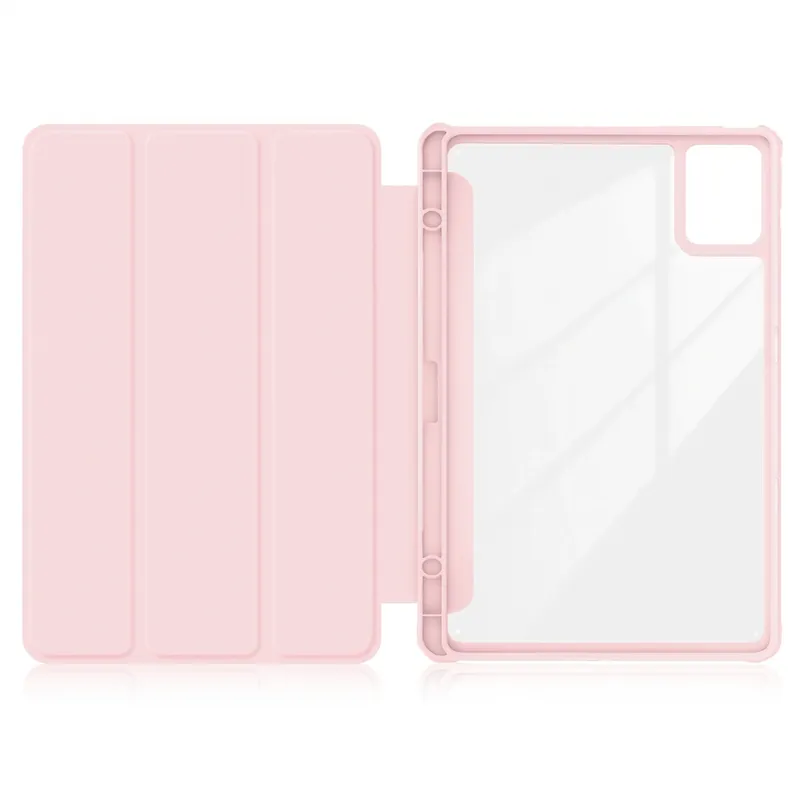 Etui Z Klapką Clear Do Lenovo Tab K11 Plus 11.45 - Różowe
