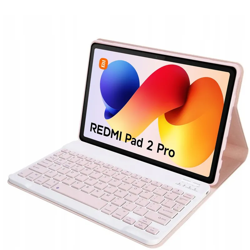 Etui Z Klawiaturą Bluetooth Do Redmi Pad 2 Pro 12.1 2025 - Różowe