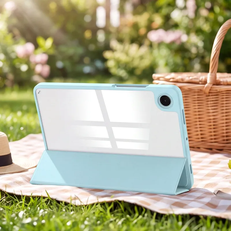 Etui Clear Pencil Galaxy Tab A11+ 10.9 2025 X230/X235/X236 A9+ - Niebieski