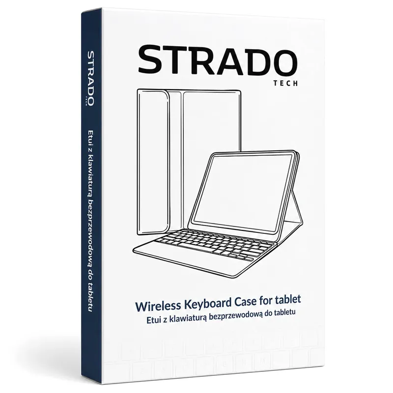 Etui 360 Z Klawiaturą Do IPad Air 11 M4/M3/M2 - Szary