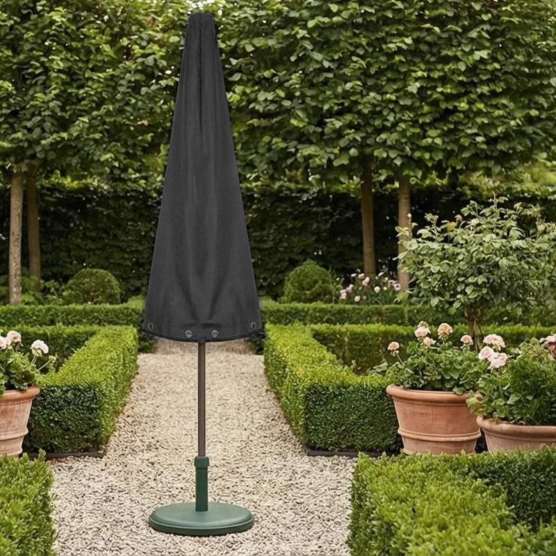 Pokrowiec Na Parasol Ogrodowy 175x50 cm Wodoodporny UV - Czarny
