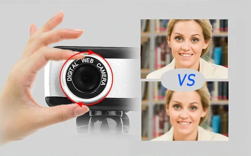 Kamera Internetowa 8808 Full HD Z Mikrofonem Do Lekcji Pracy Video - Czarny