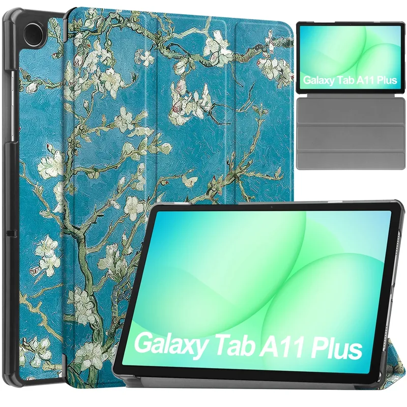 Etui SAMSUNG Galaxy Tab A11+ A9+ 10.9" Ochronne Z Podstawką - Apricot