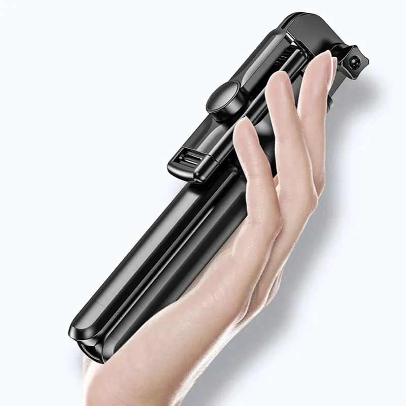 Selfie Stick 3w1 Tripod Teleskop Z Pilotem Bluetooth - Czarny