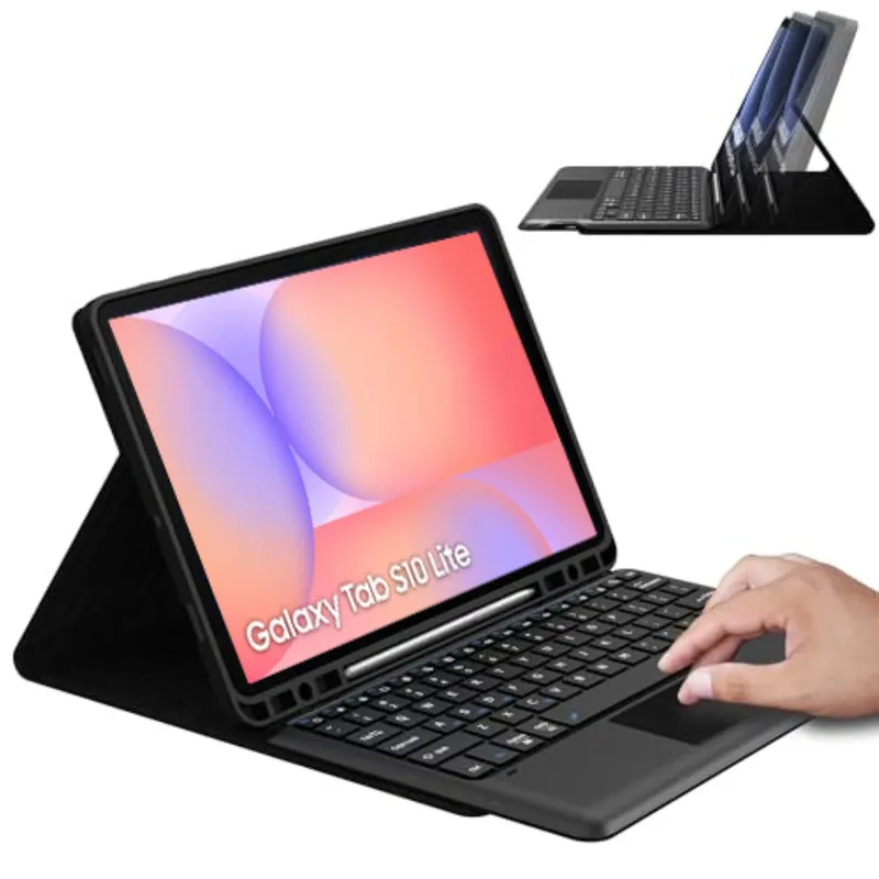 Etui Z Klawiaturą Bluetooth Do SAMSUNG Galaxy Tab S10/S9/S8/S7 - Czarne