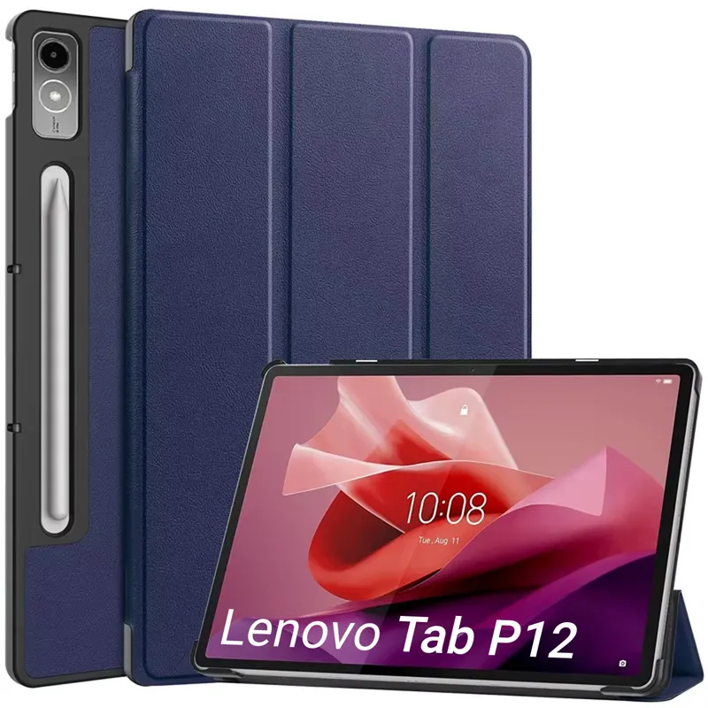 Etui Smart Case Do Lenovo Tab P12 TB370 12.7 - Granatowe