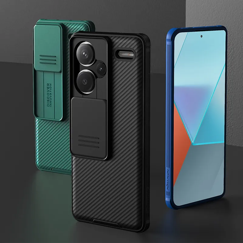 Etui NILLKIN CamShield Pro Do Redmi Note 13 Pro Plus 5g - Niebieski