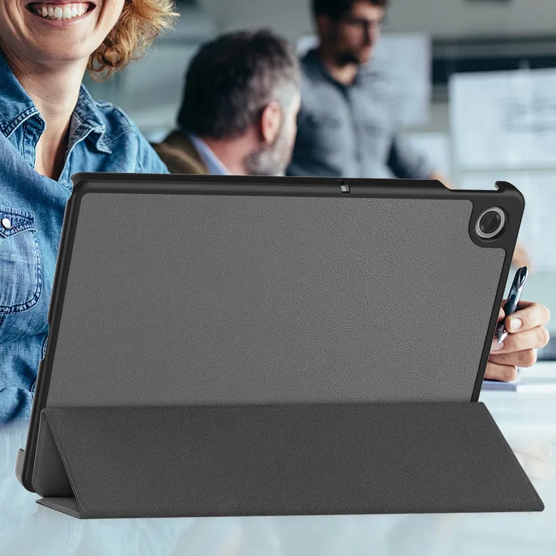 Etui Smart Do Lenovo Tab 10.1 2025 Z Klapką I Podstawką - Szare
