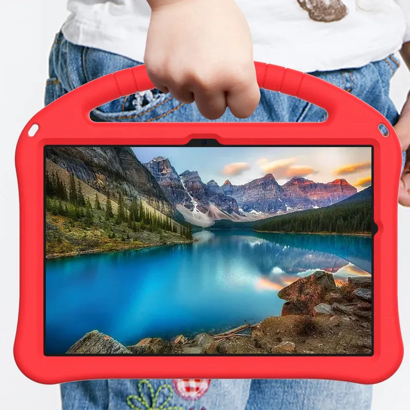 Etui Galaxy Tab A11+ A9+ 10.9 Ochronne Z Podstawką - Czerwony