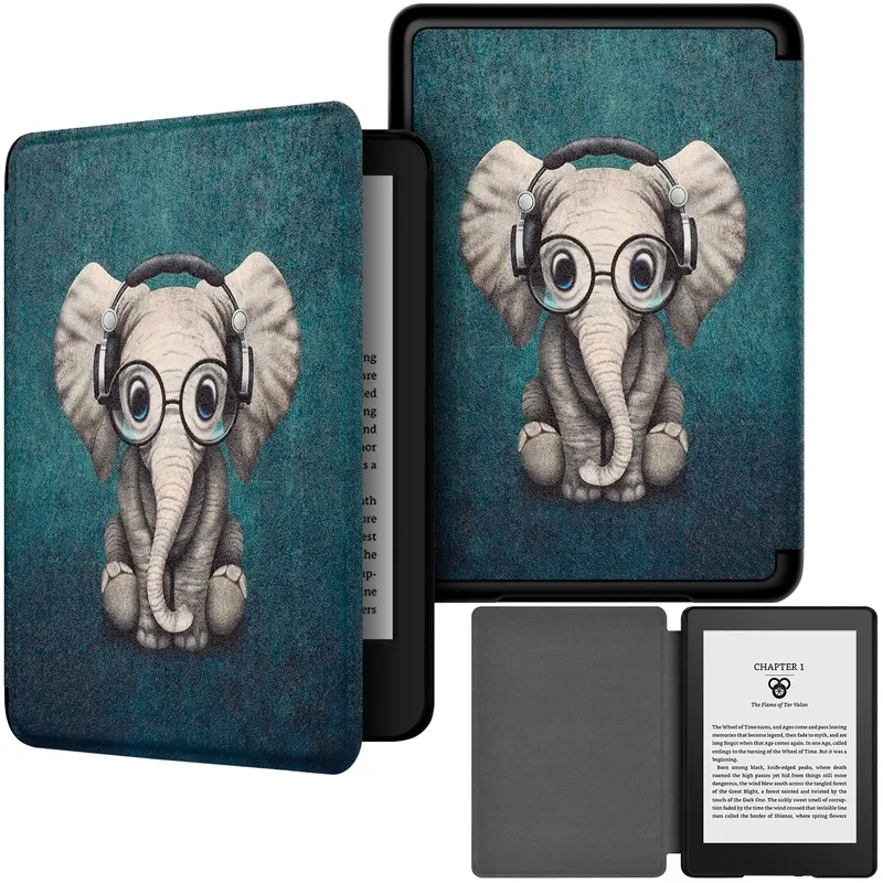 Etui Graficzne Do Kindle Paperwhite 6 Colorsoft - Elephant