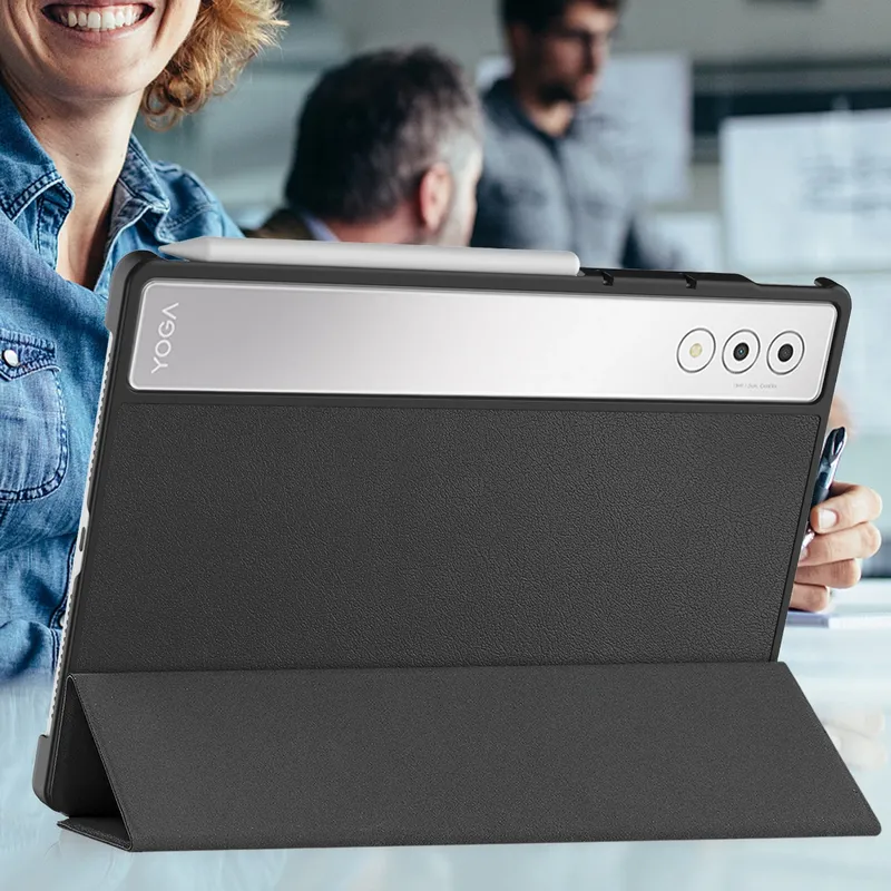 Etui Smart Do Lenovo Yoga Tab Plus 12.7 2025 Z Klapką - Czarne