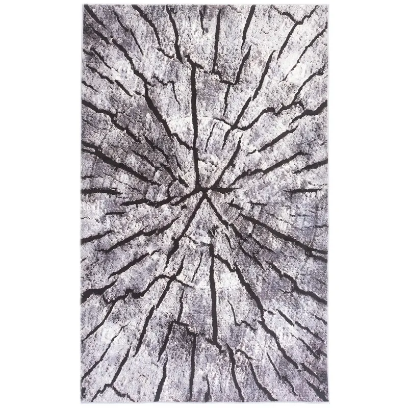 Dywan Novo 300x200 cm Miękki Velvet Do Salonu I Sypialni - Szary Pień