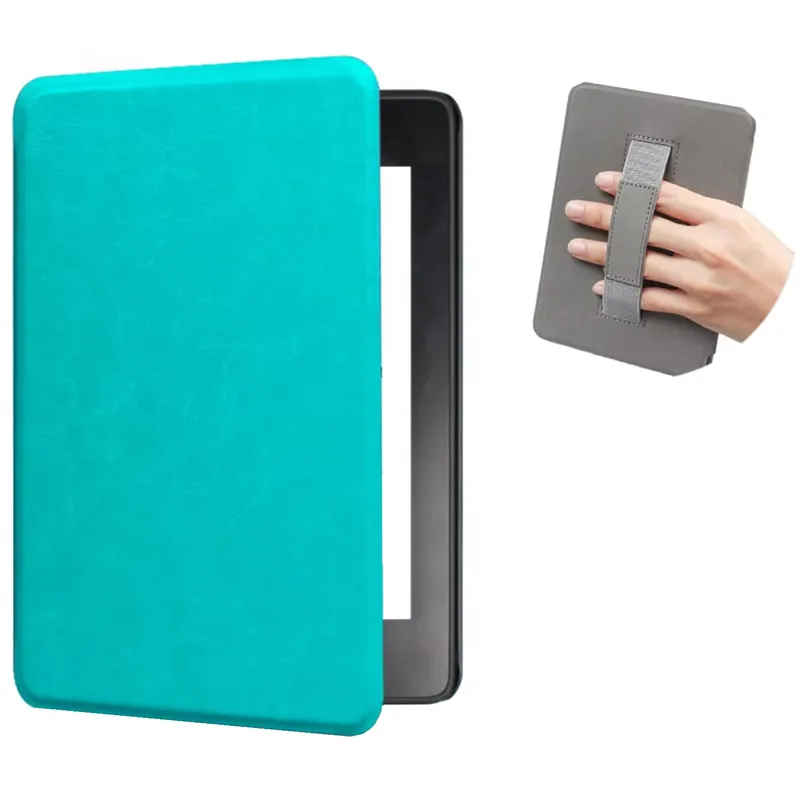 Etui Skórzane Do Kindle Paperwhite 6 Z Uchwytem - Niebieski