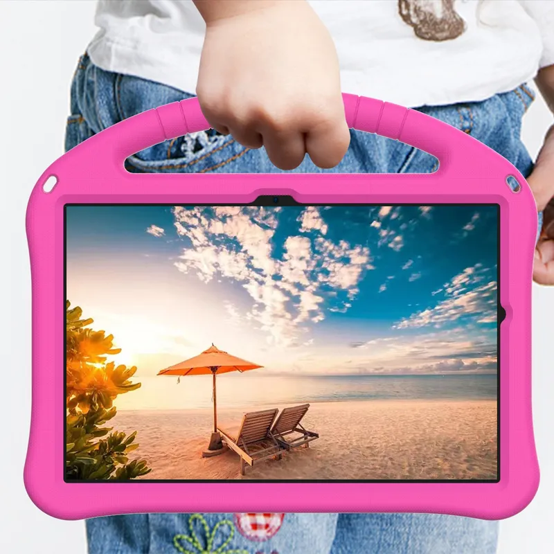 Etui Galaxy Tab A11+ A9+ 10.9" FunColor Ochronne Podstawka - Różowy