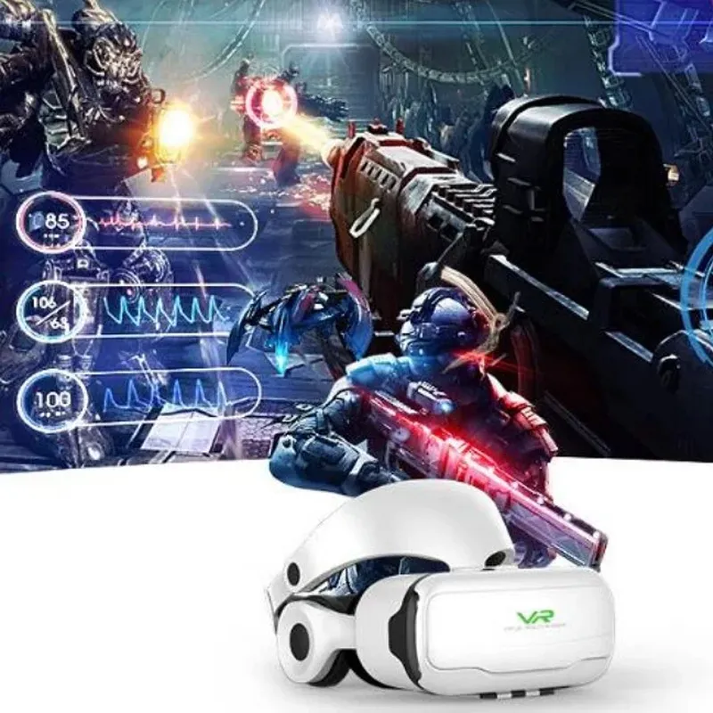 Okulary VR 3D 360 Shinecon G02EF Ze Słuchawkami Do Smartfona