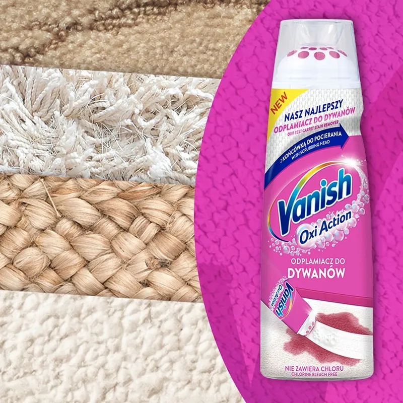 VANISH Oxi Action Odplamiacz Do Dywanów 195ml Z Dozownikiem