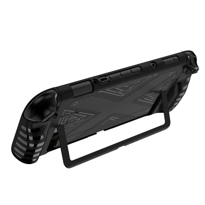 Etui Do Nintendo Switch 2 Silikonowe Kickstand 3-CZĘŚCIOWE - Czarne