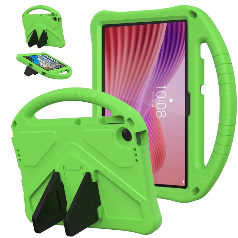 Etui FunColor Do Lenovo Tab 10.1 2025 Ochronne Z Podstawką - Zielone