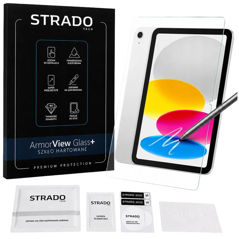 Szkło Hartowane Do IPad 10.9 10 GEN 2022 / IPad 11 A16 - Bezbarwne