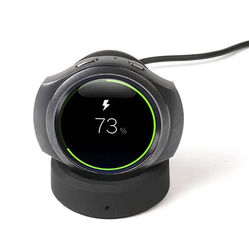 Ładowarka Indukcyjna Magnetyczna Do Galaxy Watch Gear S2 S3 - Czarna
