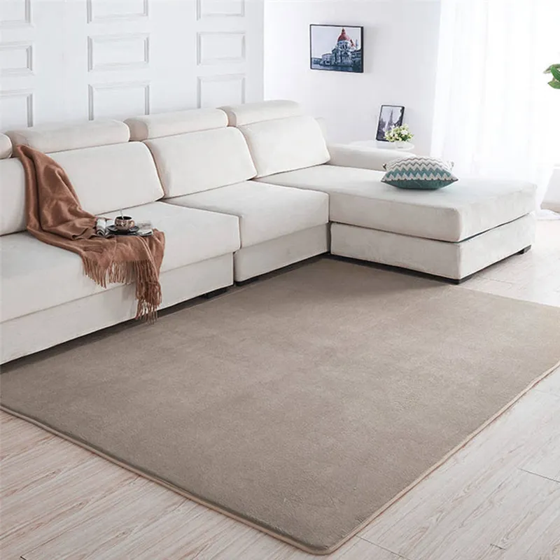 Dywan Polar 200x140 cm Miękki Do Salonu I Sypialni - Beżowy