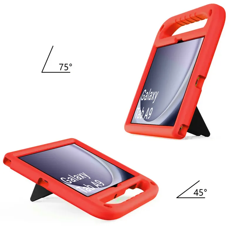 Etui FunColor Do SAMSUNG Galaxy Tab A9 8.7 X110/X115 - Czerwone