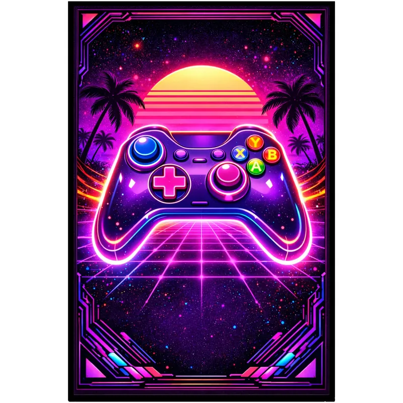 Dywan Gamingowy Mata Pod Fotel Antypoślizgowy 170x120 - Retro Pad 150x100 cm