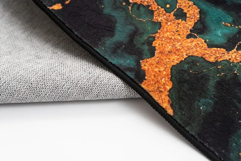 Dywan Novo 170x120 cm Miękki Velvet Do Salonu I Sypialni - Malachit