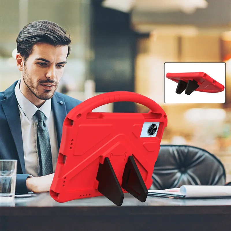 Etui Ochronne FunColor Do Lenovo Idea Tab 11 Z Podstawką - Czerwone