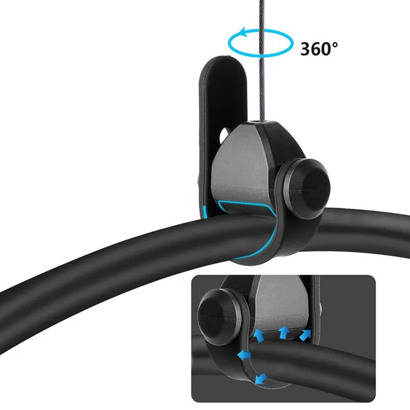 Haczyki Podwieszające Kable Do Gogli VR Zestaw 3 Sztuki XXL - Czarny
