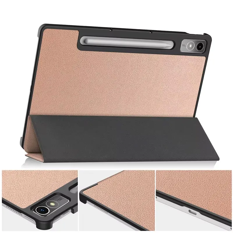 Etui Smart Case Do Lenovo Tab P12 TB370 12 7" Z Podstawką - Różowe