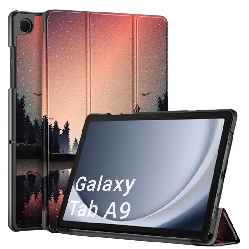 Etui Graficzne Do SAMSUNG Galaxy Tab A9 8 7 Z Podstawką - Night Lake