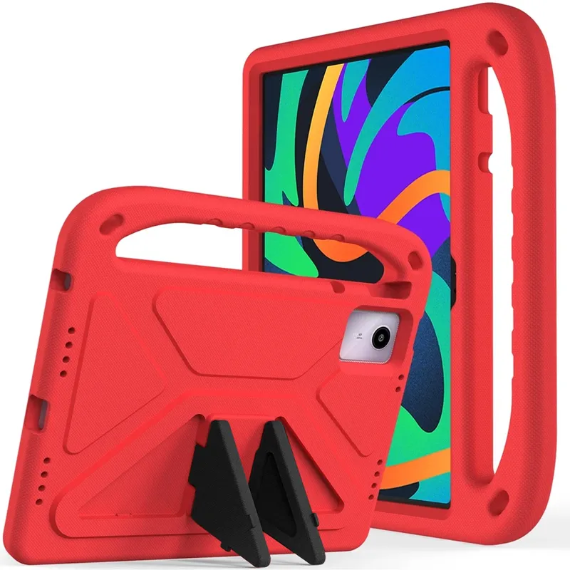 Etui FunColor Do Lenovo Tab M11 10.95 Z Podstawką - Czerwone